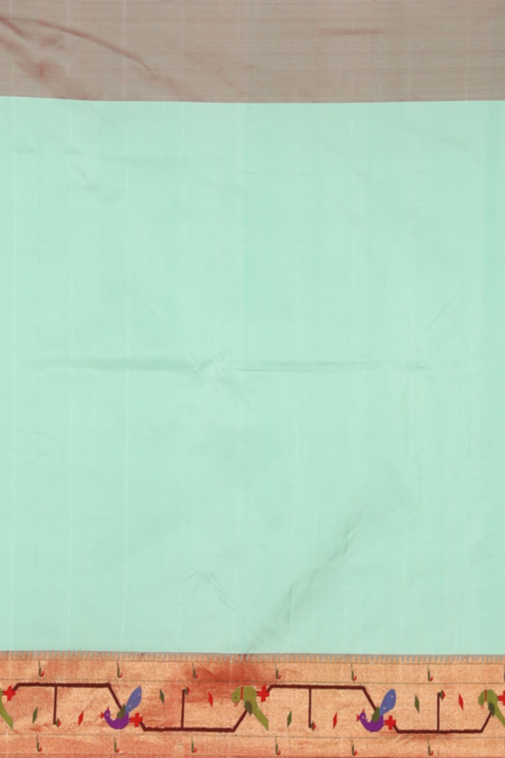 Image of Paithani Silk Sea Green Saree